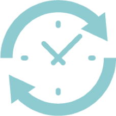 Blue Clock Icon