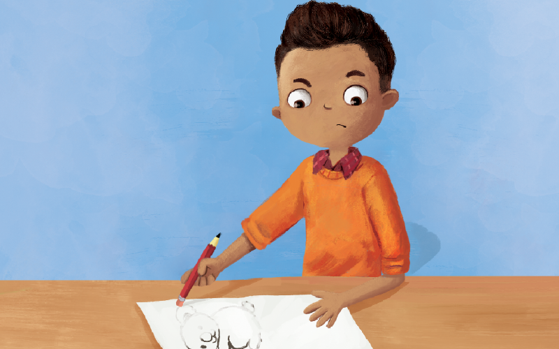 Gabriel’s Mindful Moment: Painting the Sky