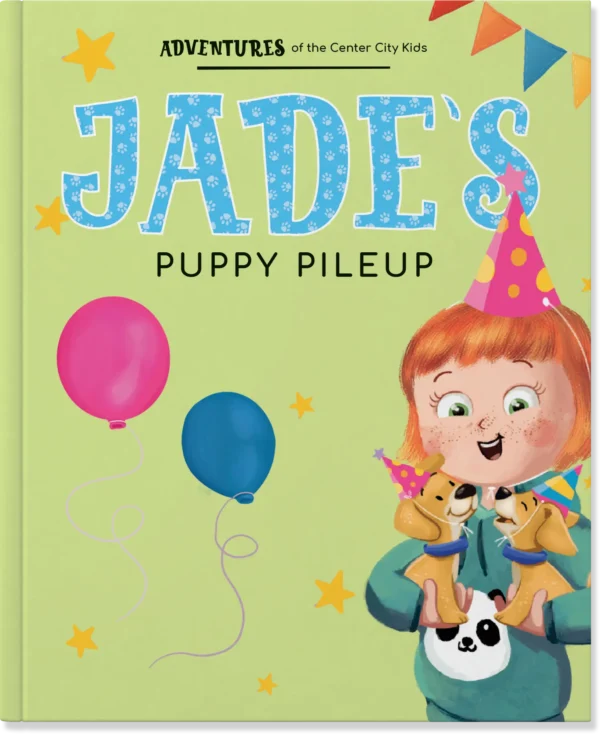 Book cover: Jade's Puppy Pileup