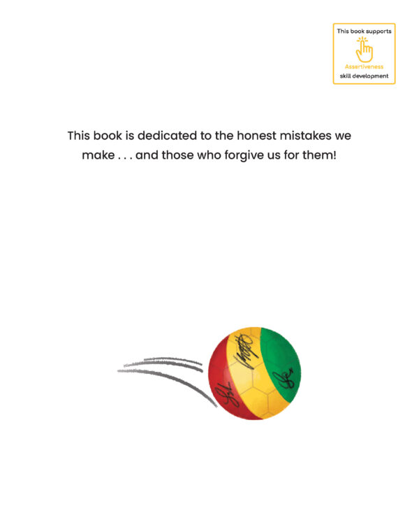 Page preview with illustration of a boll and with the text "This book is dedicated to the honest mistakes we make... and those who forgive us for them!"