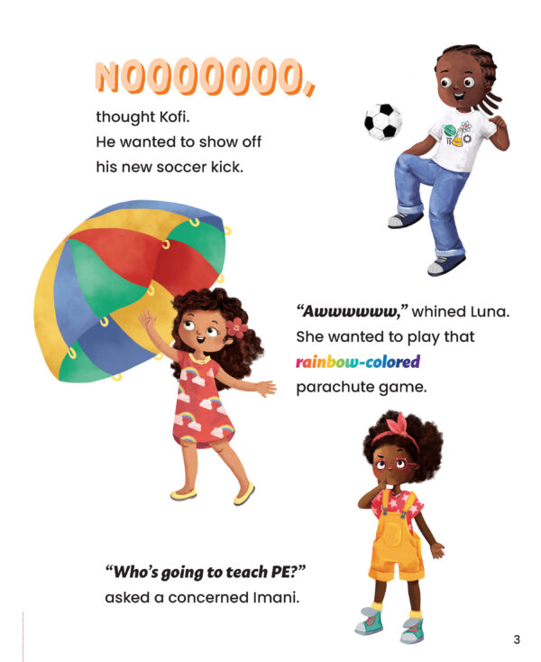 Preview Page with illustration of kids playing different activities.